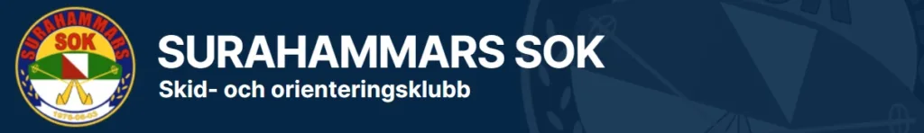 Logotyp för Surahammars SOK, en orienteringsklubb.