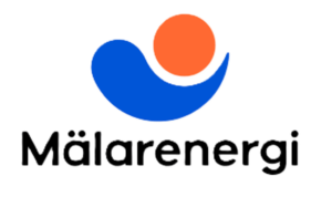 Logotyp för Mälarenergi AB, långsiktig partner till Reluga inom energisektorn.